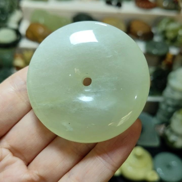 岫玉平安扣未镶嵌