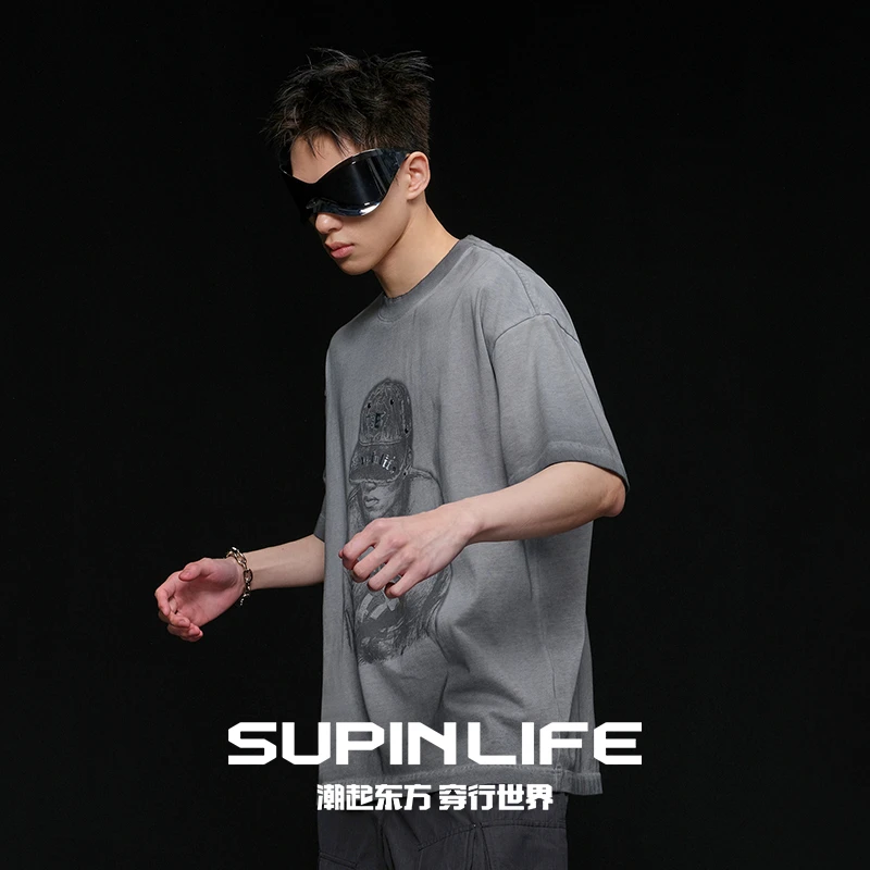 【SUPIN LIFE】25夏季新款T恤SPADT523024AM-SPADT523024BM-024CM