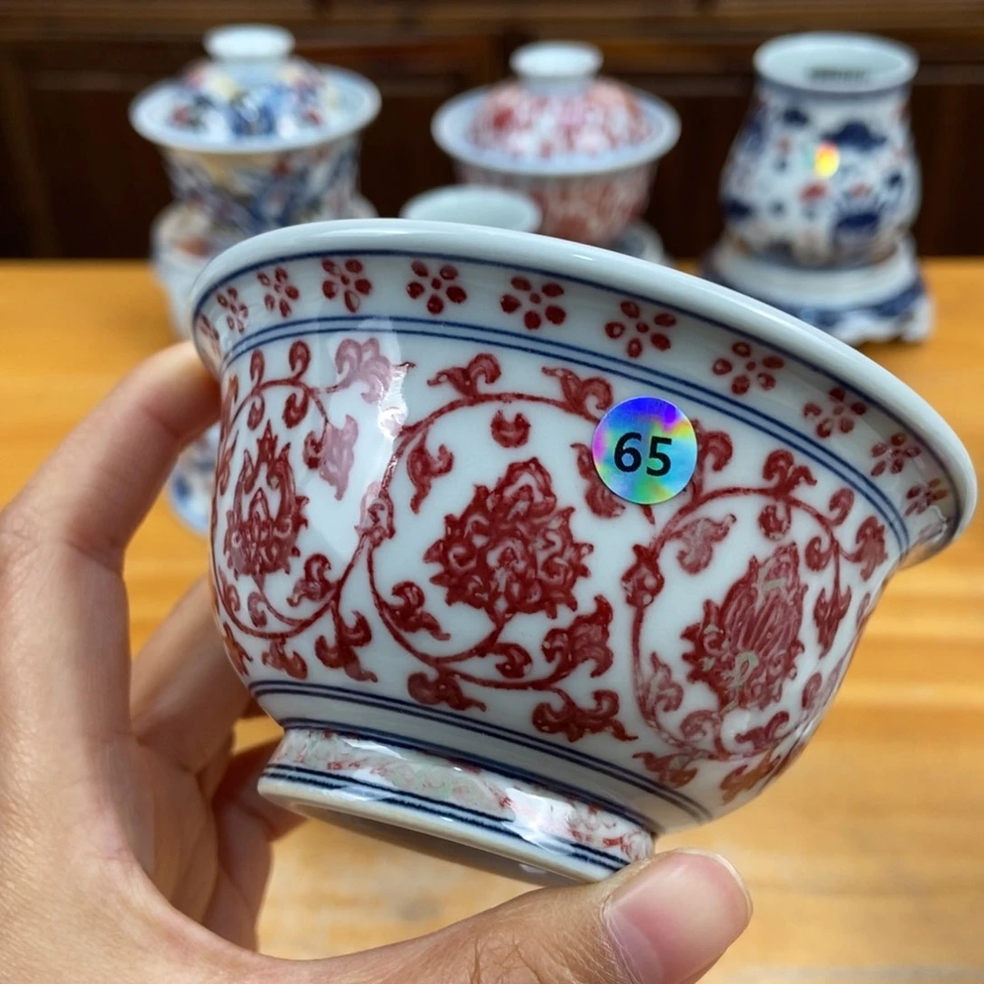手绘现代茶具非古董