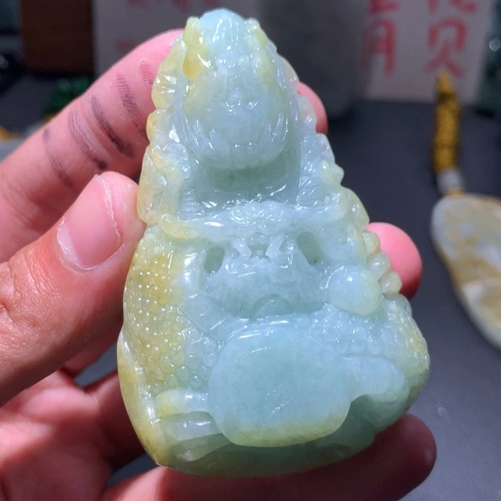 翡翠未镶嵌颈饰保真天然a货翡翠