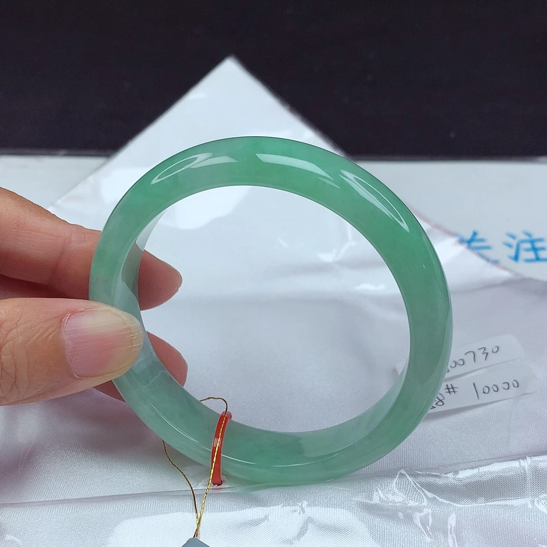翡翠未镶嵌手镯58圈0730