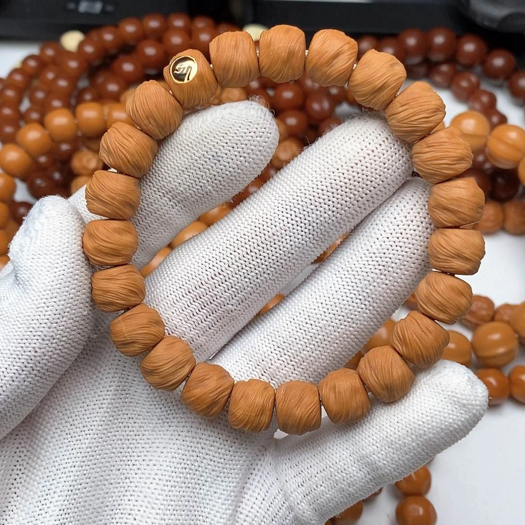 猴头核桃手串闲**个一级品鬼印