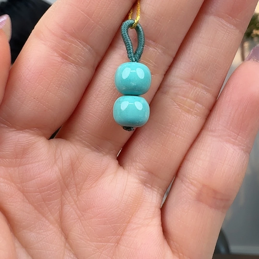 绿松石未镶嵌挂件