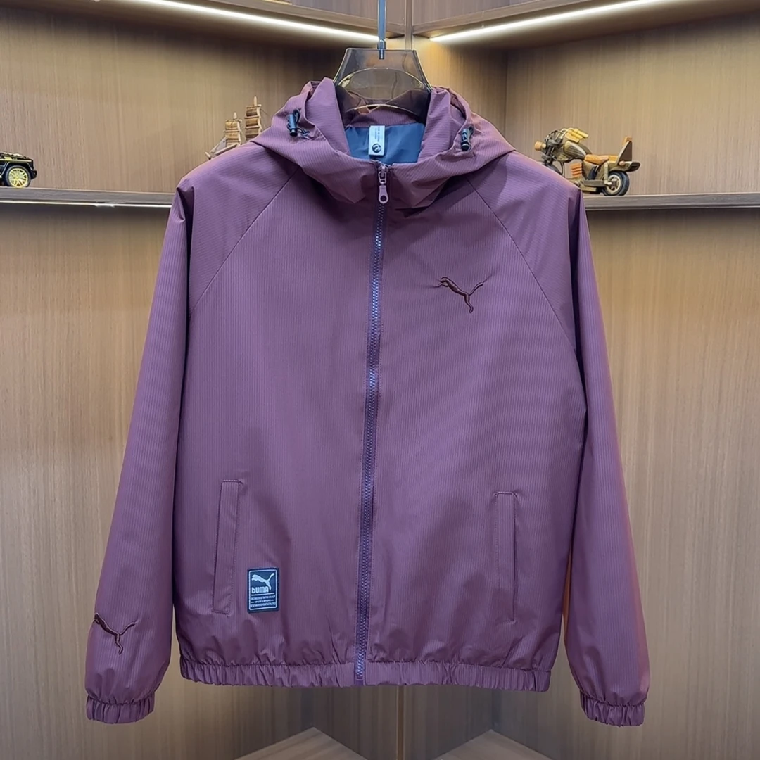 8211早秋新款时尚百搭连帽刺绣休闲夹克外套