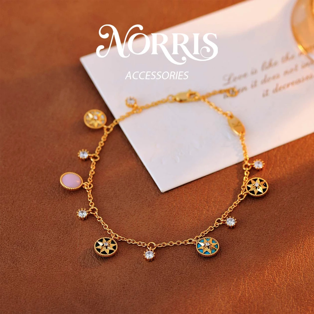 ANST 铜合金手链 Norris设计师款八芒星手链-S8302