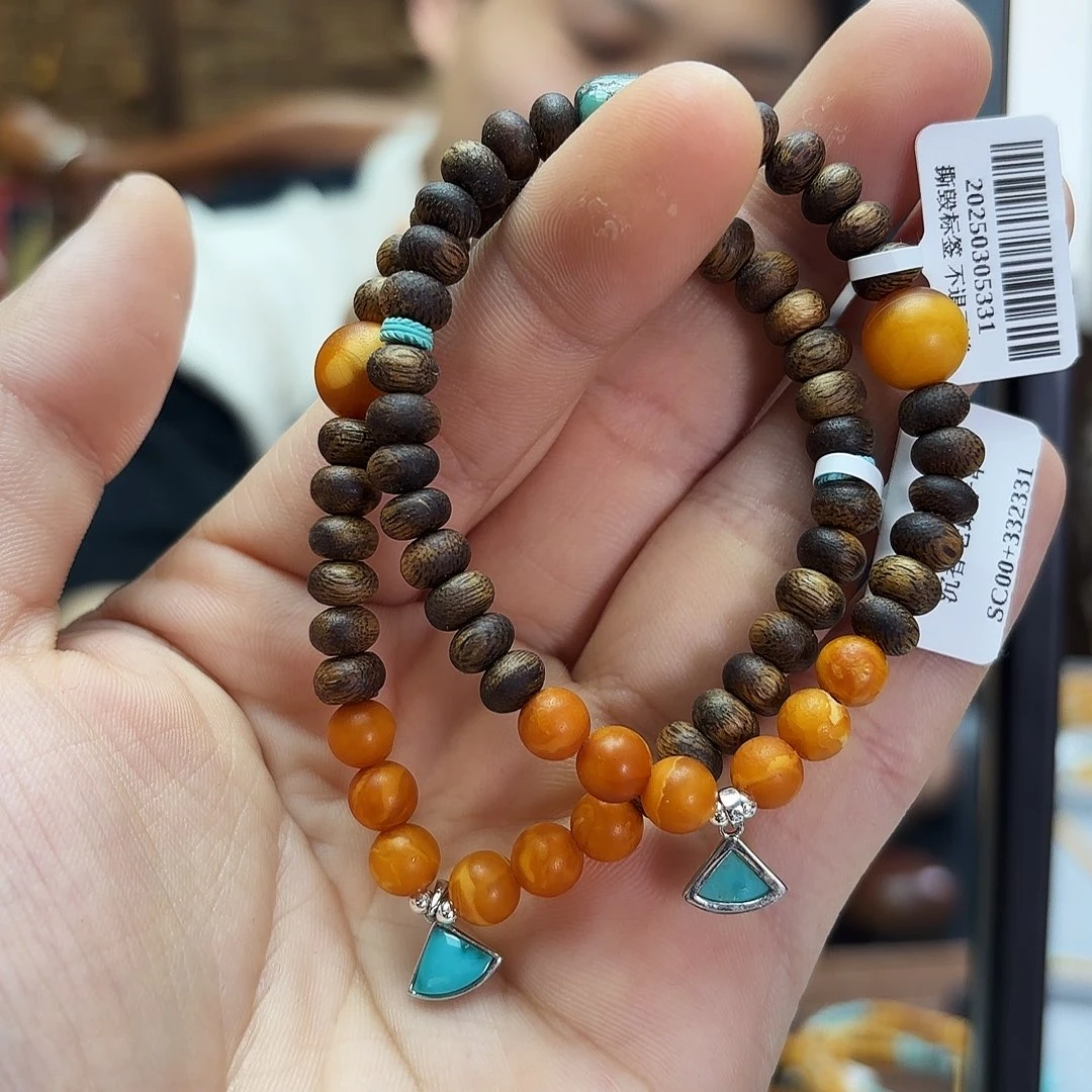 琥珀手链未镶嵌手串多样发其一