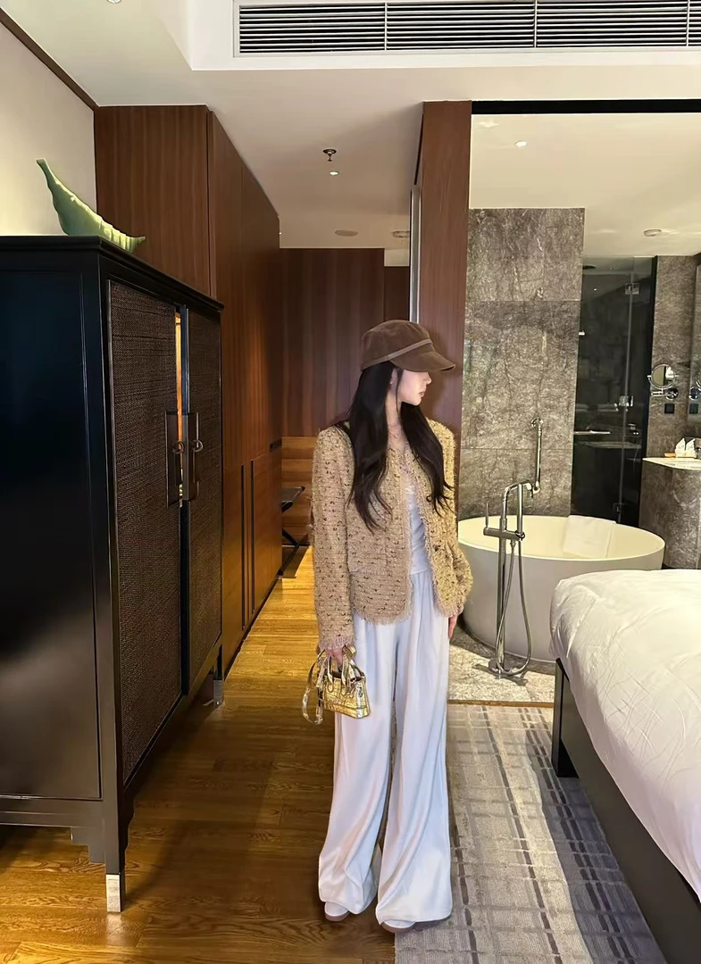 【JiaJia】小香风宽松短款长袖外套