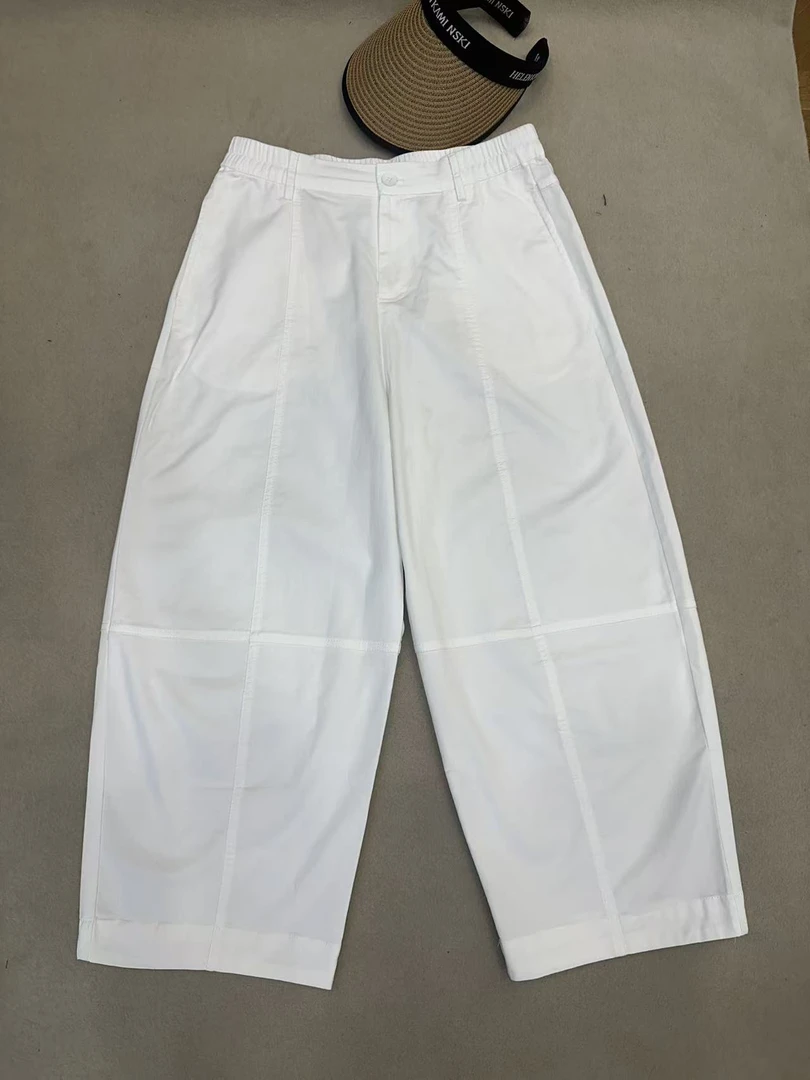 康家衣橱新款设计感简约香蕉裤