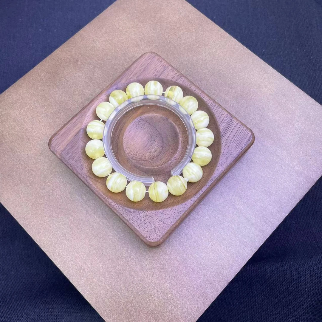 【佳玺珠宝】345 精美手串 奶黄花12mm