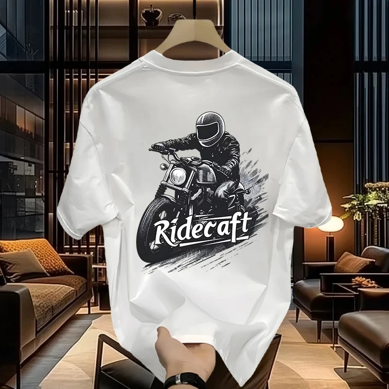 潮牌oversize新款短袖T恤男士百搭夏天大码宽松重磅帅气上衣纯棉