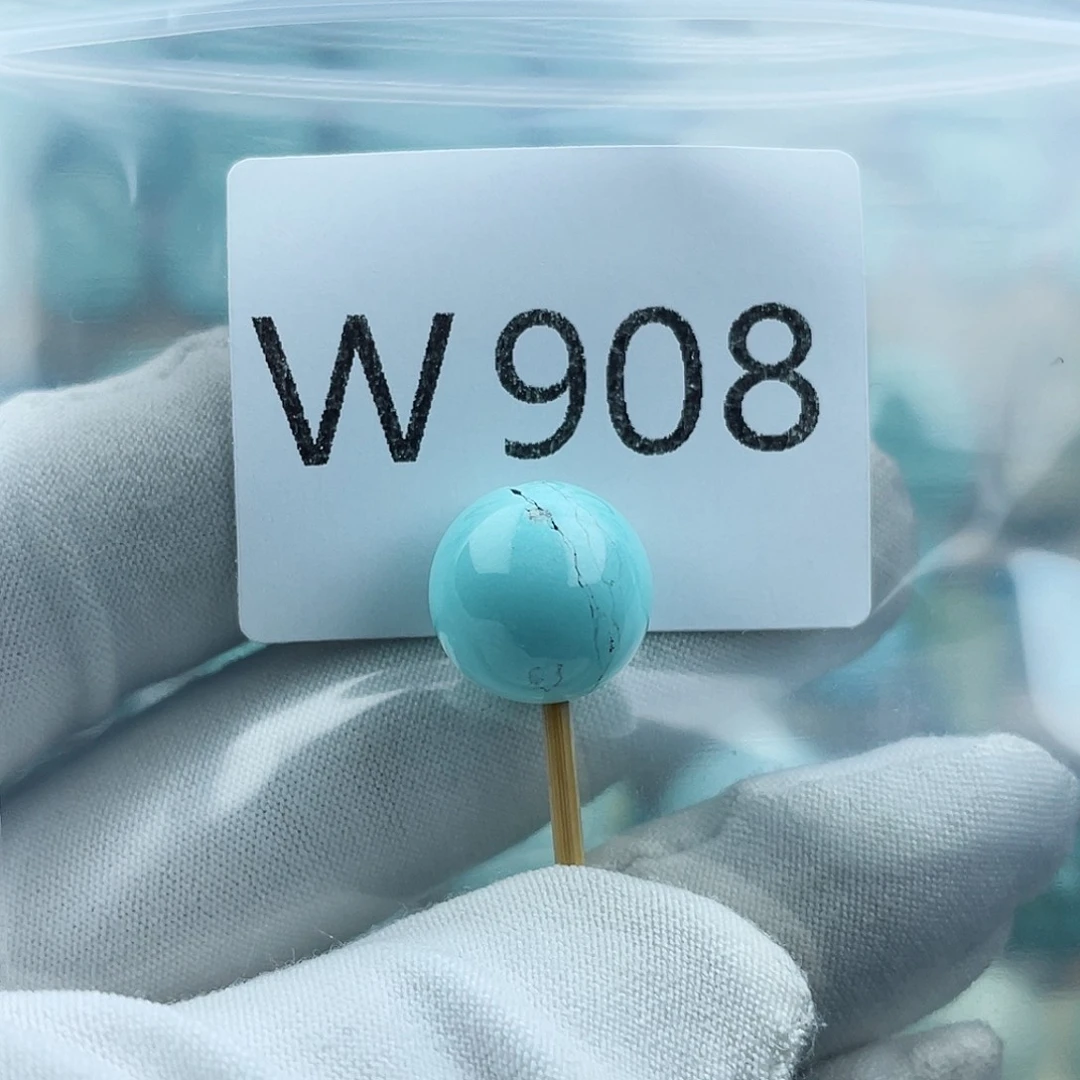 未镶嵌绿松石珠宝奇石13mm+