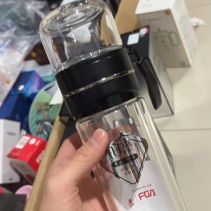 富双层70-330ml  茶水分离 黑黑黑