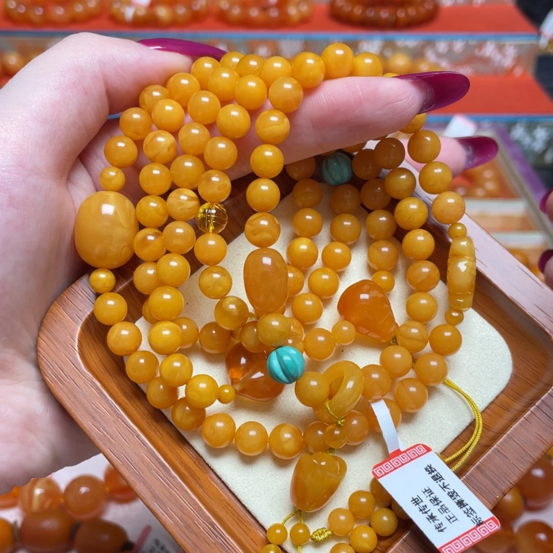 蜜蜡颈饰未镶嵌项链