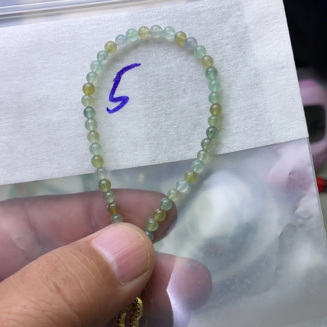 定制翡翠未镶嵌翡翠珠链