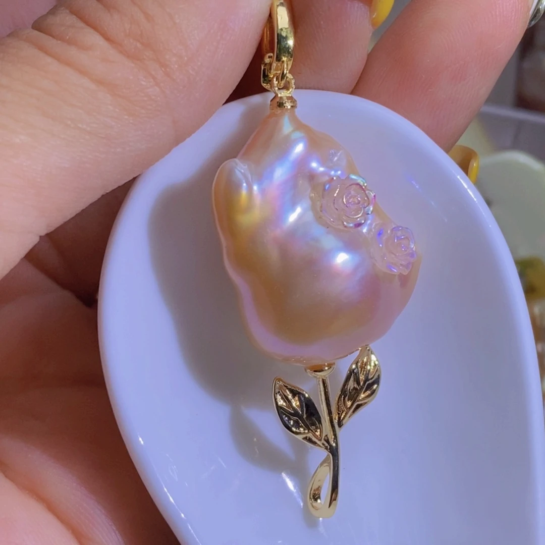 合金淡水珍珠天然珍珠无染色，无优化