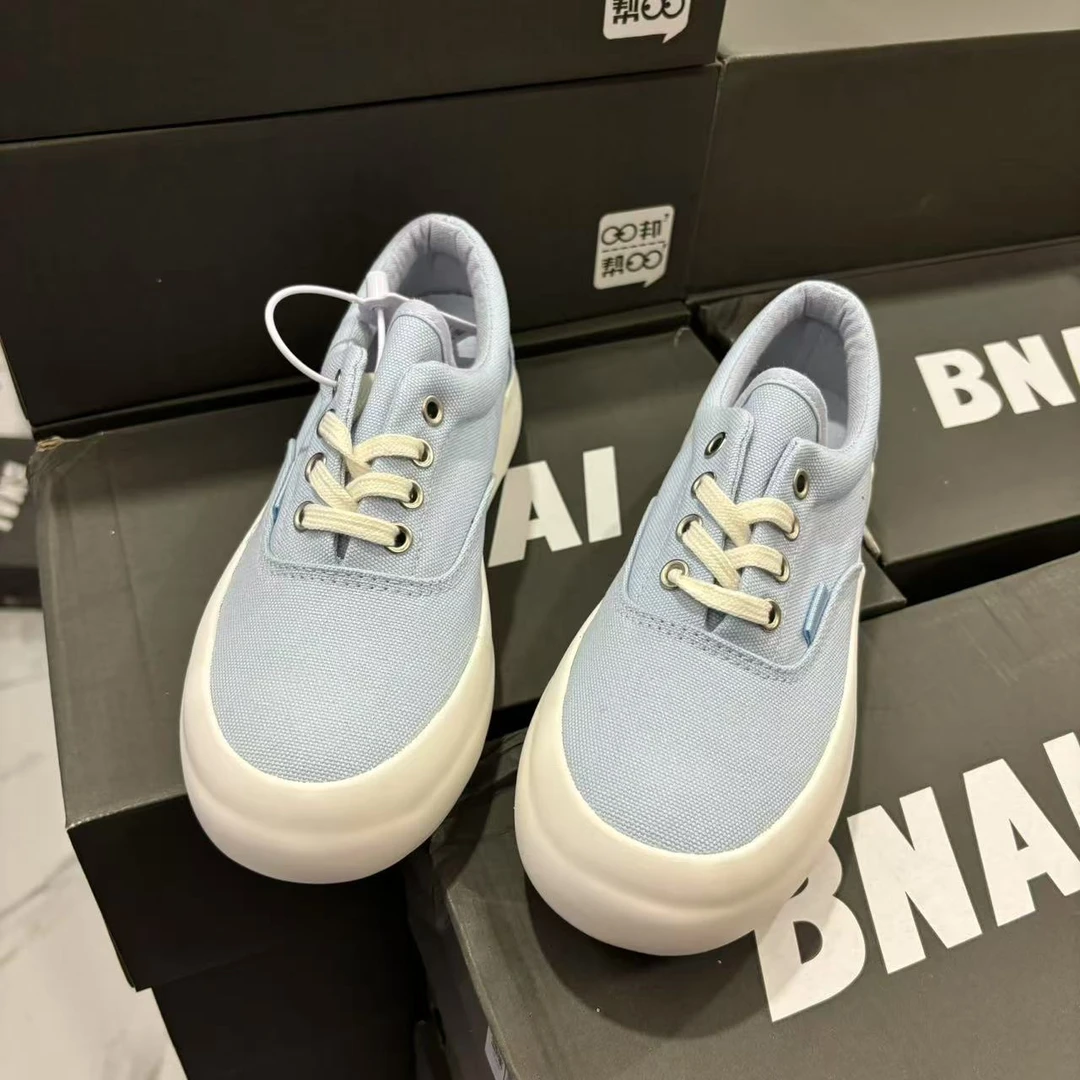 新款厚底日系时尚帆布鞋百搭超软舒适休闲鞋2313