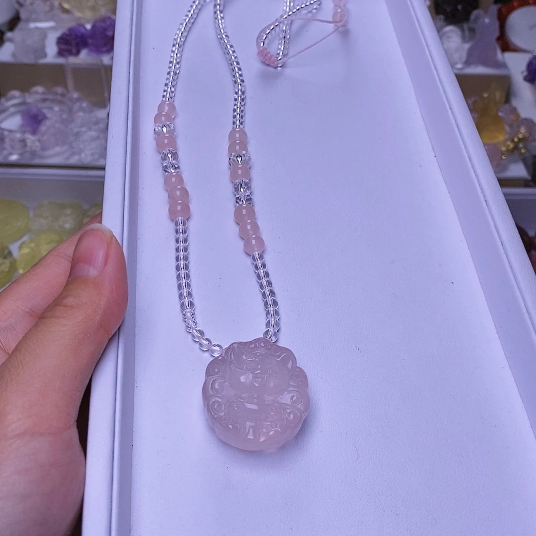 水晶颈饰未镶嵌小*宝一套