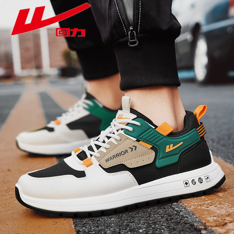 回力跑步鞋男士春季2025新款运动休闲轻便阿甘网面青少年减震潮鞋