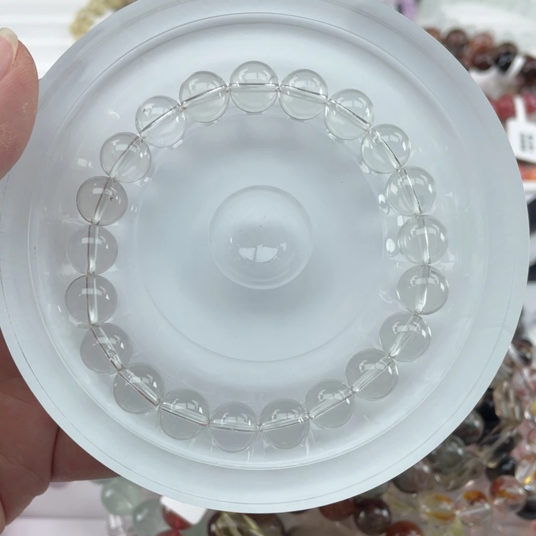未镶嵌手串水晶027白水晶9m+