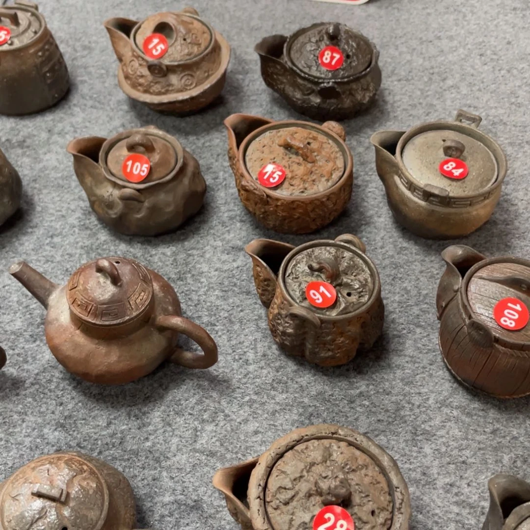 全场八折全手捏柴烧茶器