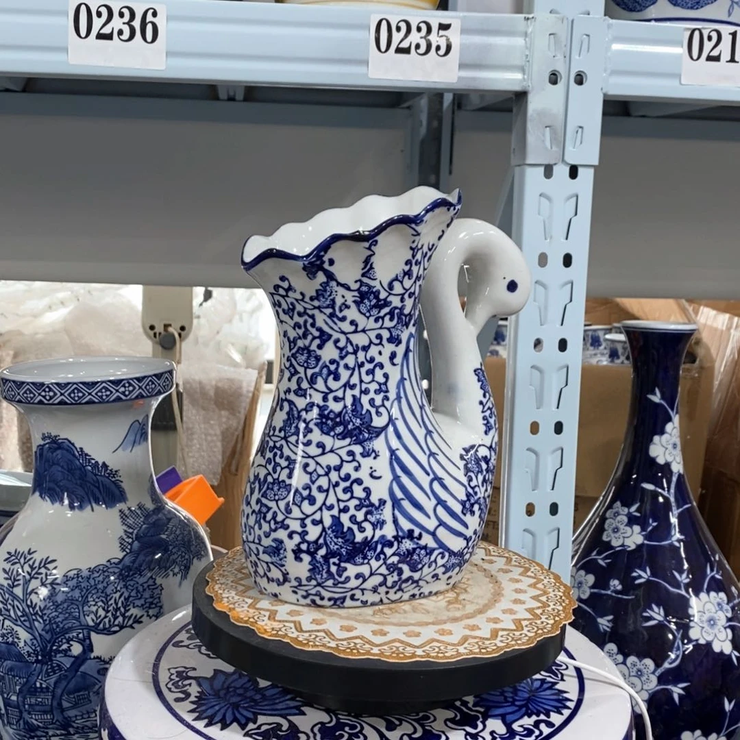 【闪购商品】摆件天鹅花瓶摆件花瓶