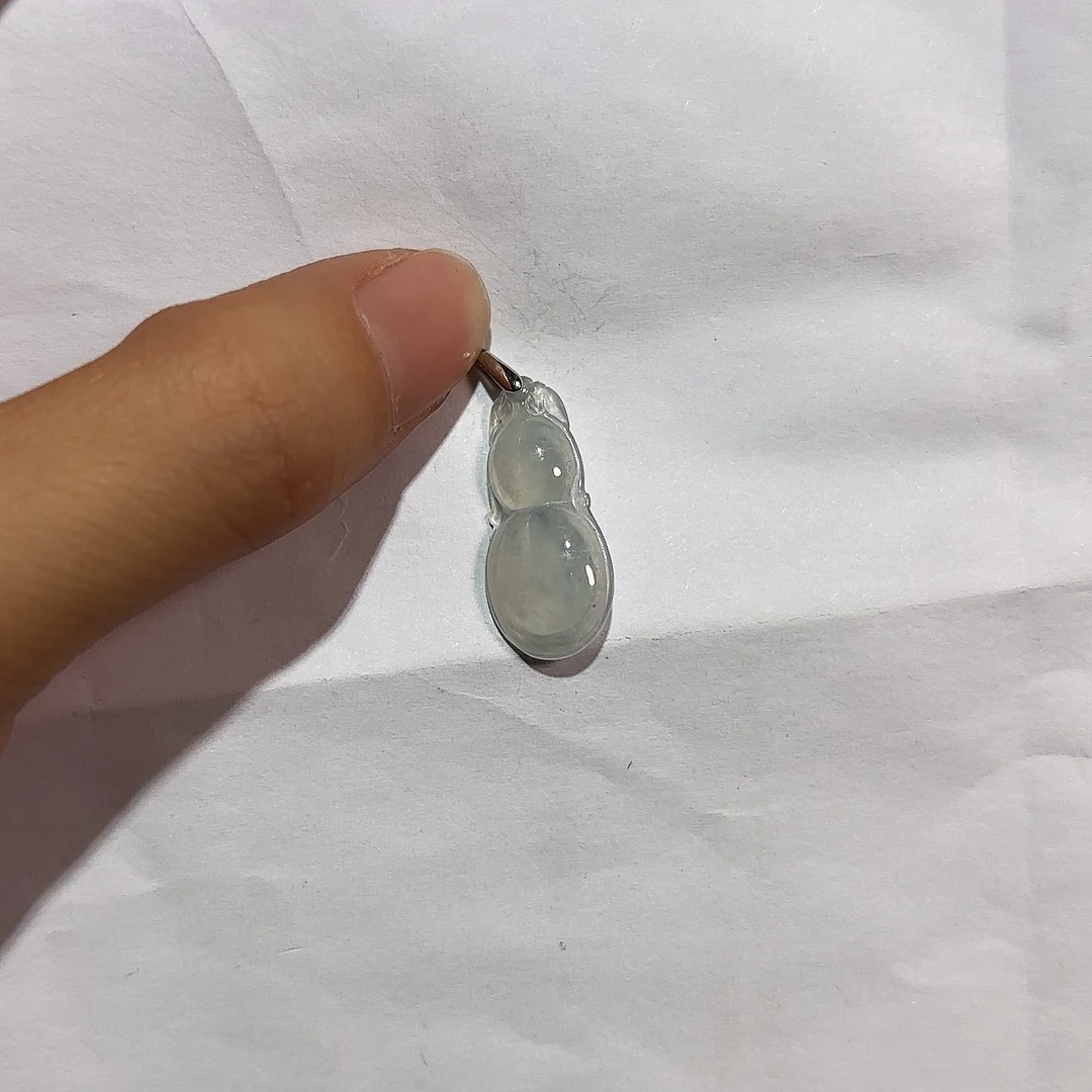 翡翠银S925镶嵌颈饰A货翡翠镶嵌银扣