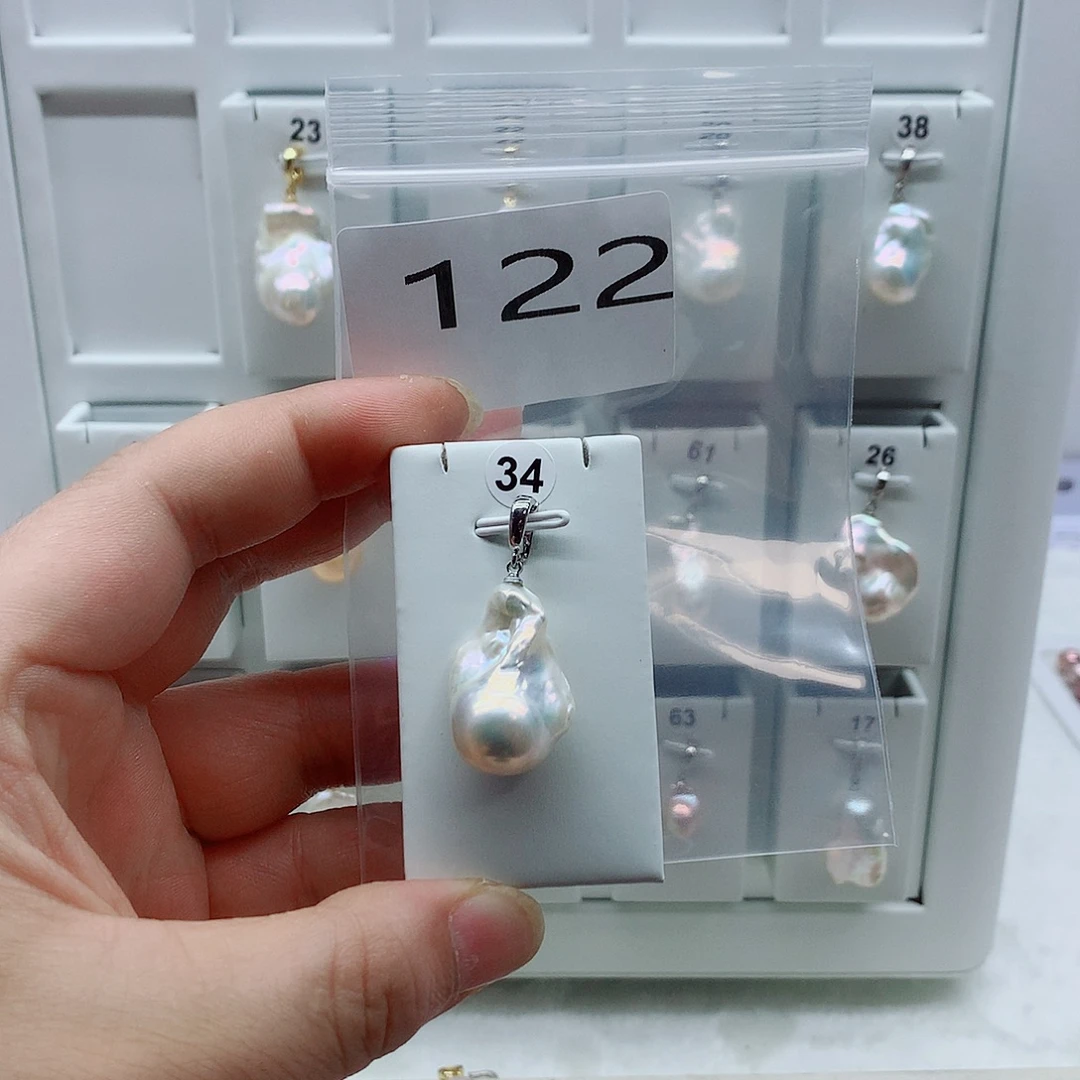 淡水珍珠吊坠(不含链)合金