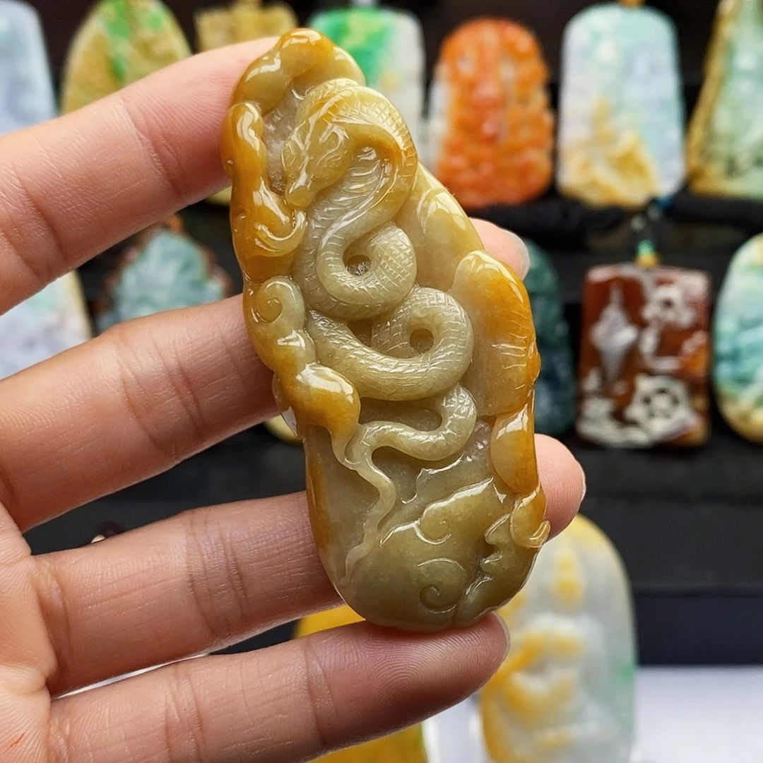 颈饰未镶嵌翡翠翡翠A 一物一证