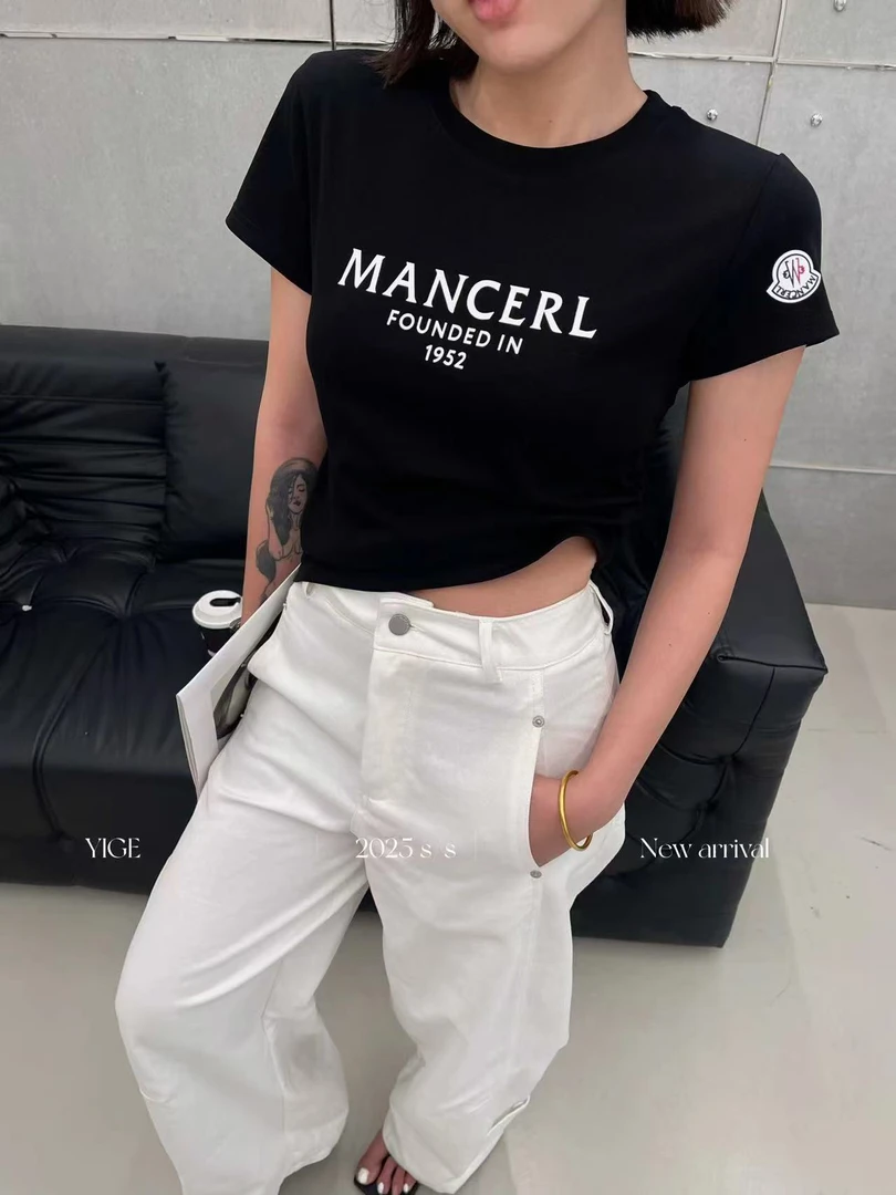 【云云精选】60089 夏季欧货修身小版T恤