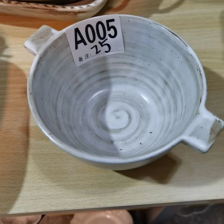 瓷片正品粗陶双耳碗一个