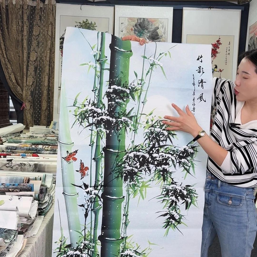 纯手绘国画作品好看