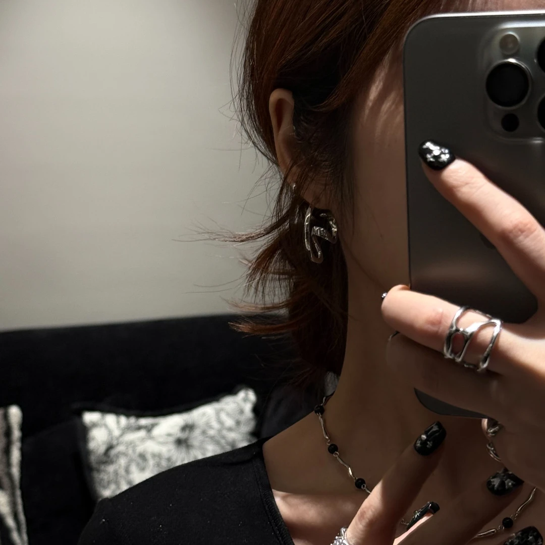 925银耳饰 R&Y | ins阿呆定制款 | 花卷耳耳