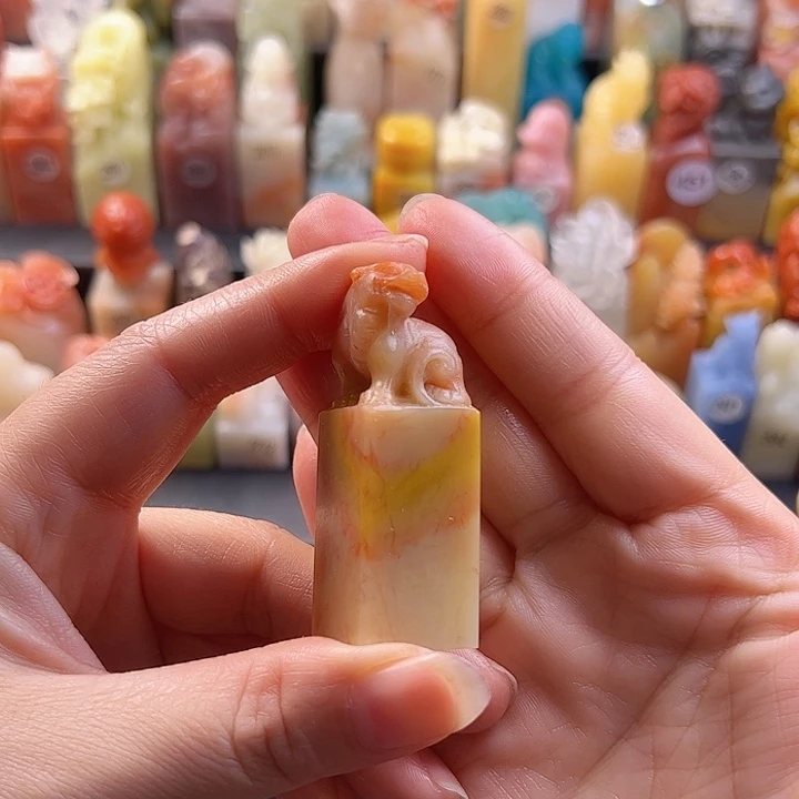 老挝石印石手工定制1.8厘米，貔貅，包刻字
