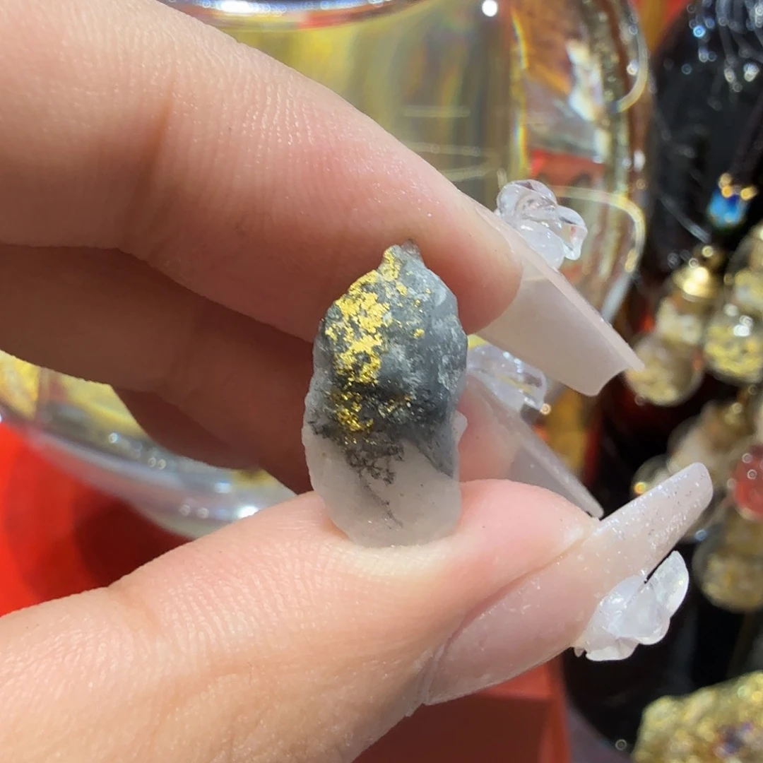 聚金阁天然明金矿标