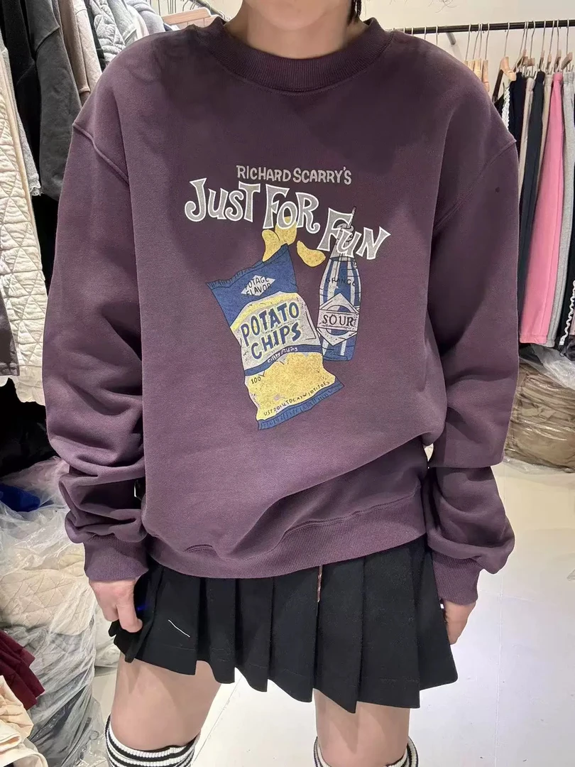 韩版酒瓶字母卫衣