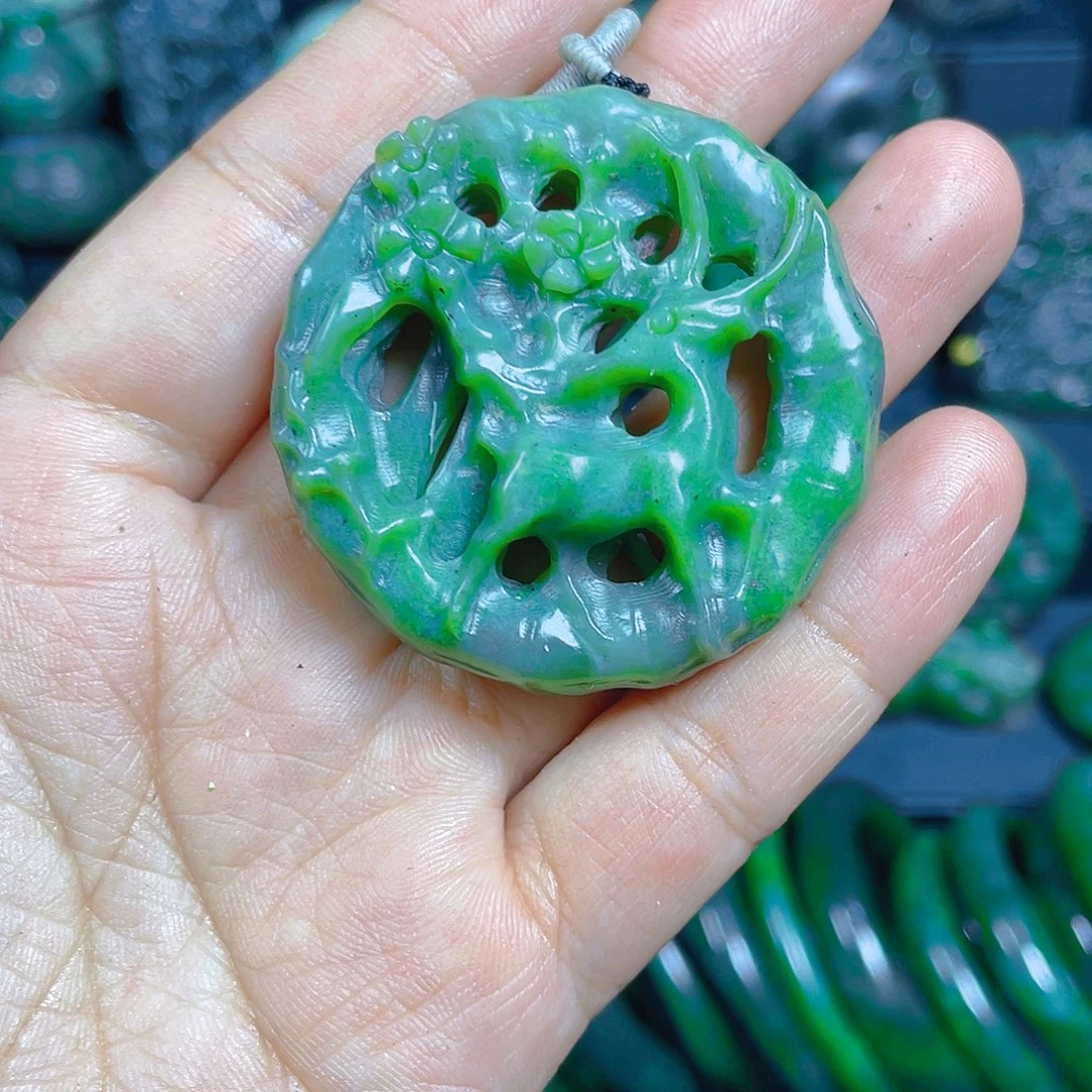 和田玉（碧玉）未镶嵌珠宝半成品