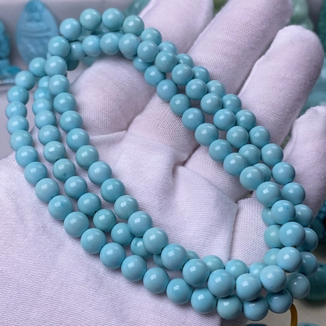 绿松石未镶嵌珠宝奇石6.2mm