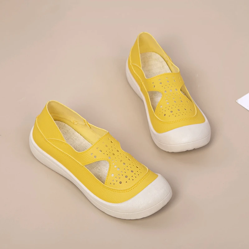 2025夏季新款凉鞋舒适镂空包头一脚蹬休闲洞洞鞋防滑透气软底凉鞋