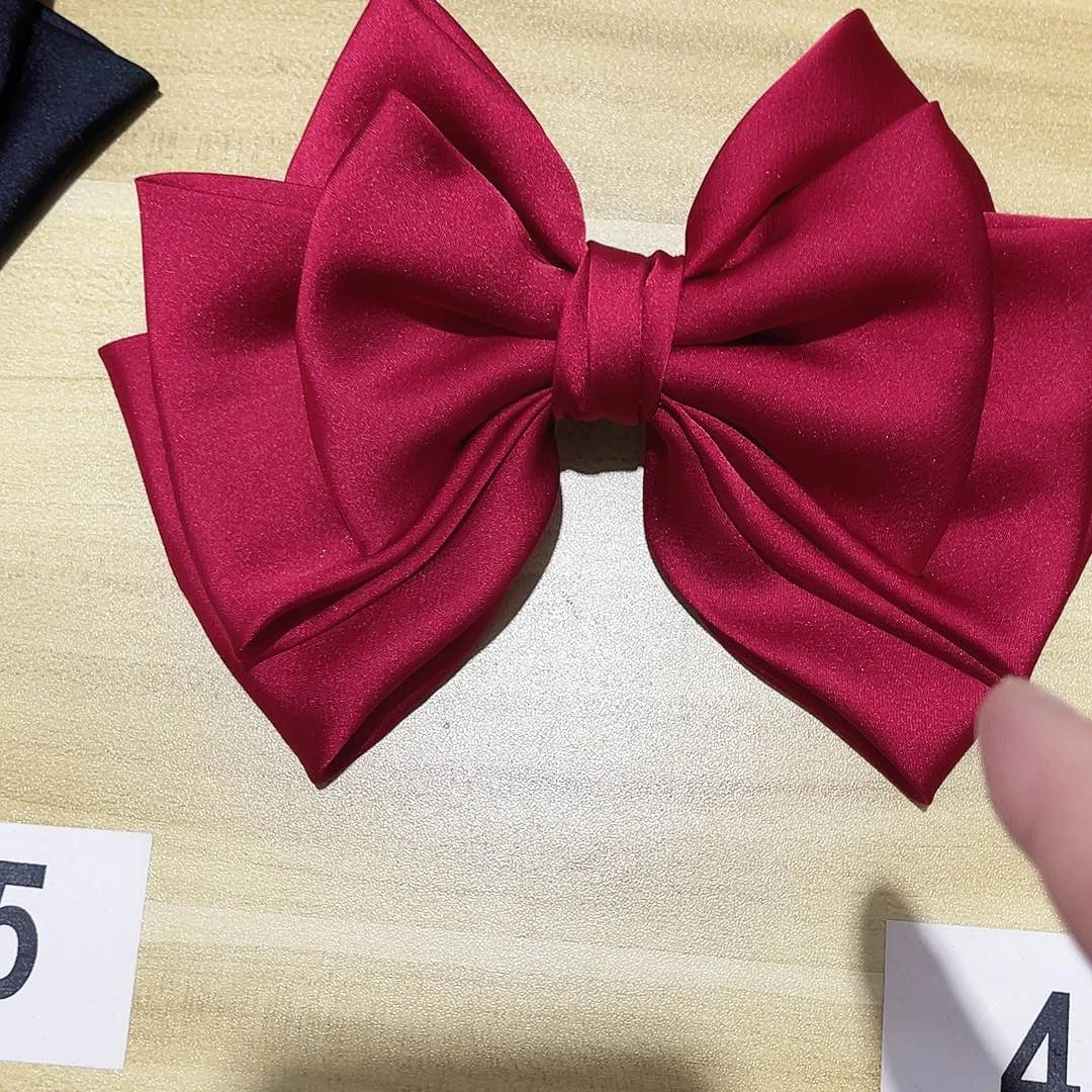 皮质铁合金蝴蝶结发夹