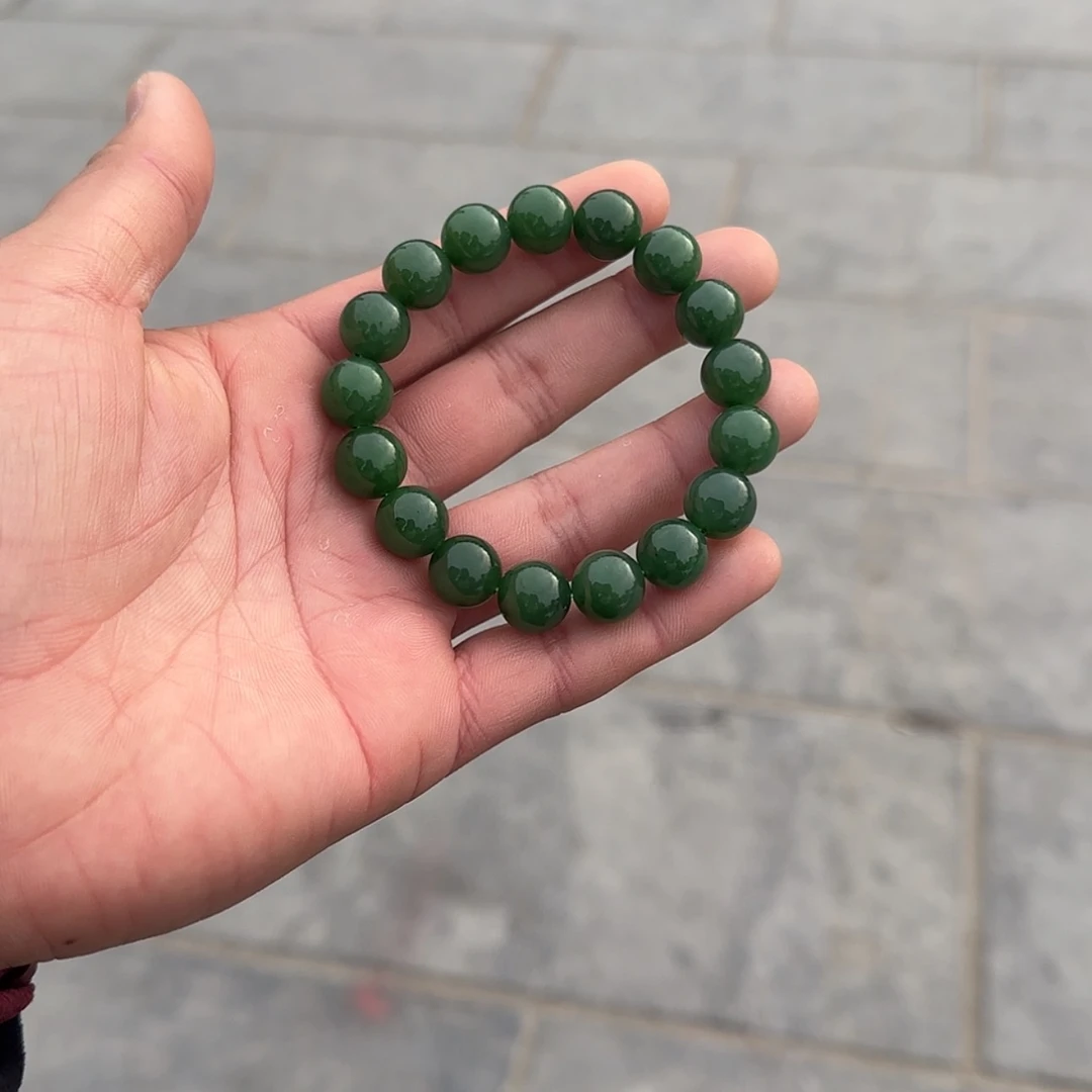【闪购商品】和田玉手串未镶嵌碧玉手串