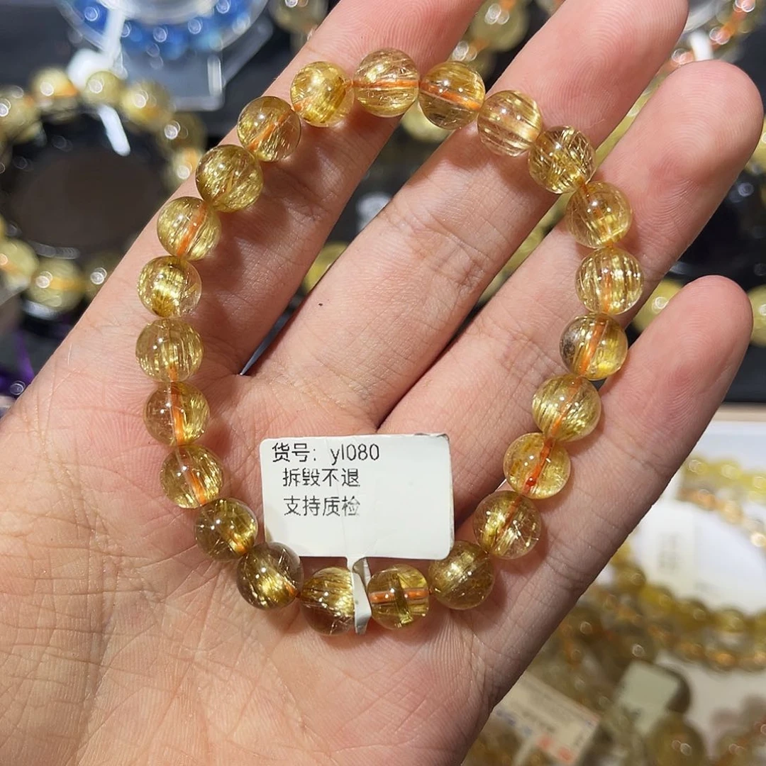 水晶手串未镶嵌f钛晶8m