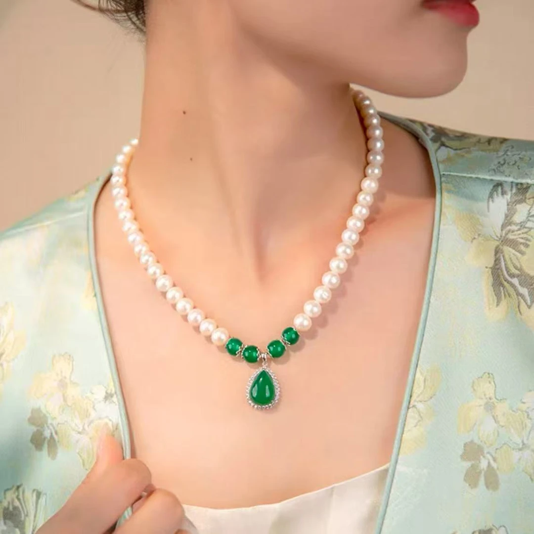 铜合金仿珍珠项链 王妃项链XL331（无礼盒）