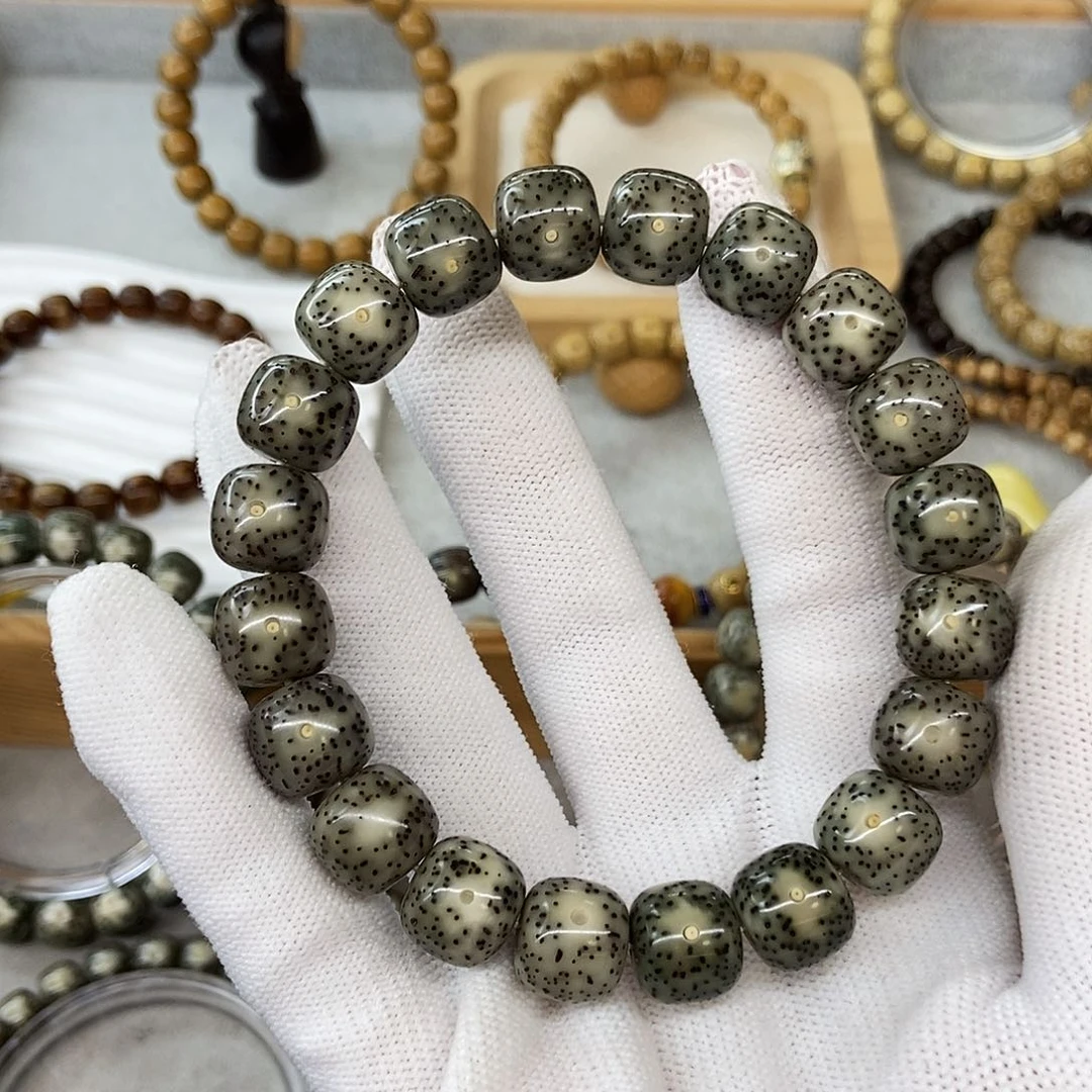 星月菩提手串H*W12绿幽灵