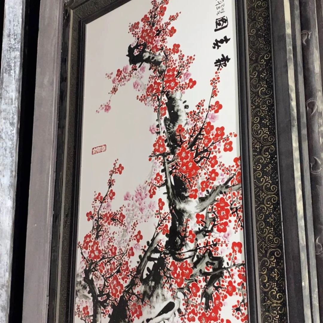 瓷片1.21*76*1景德镇瓷板画柴窑烧制