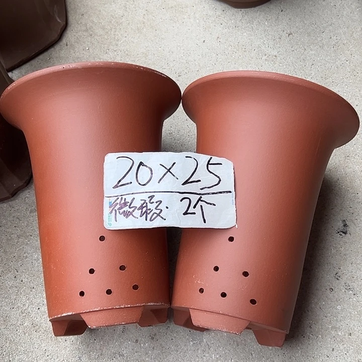 紫砂花盆宜兴紫砂花盆2只