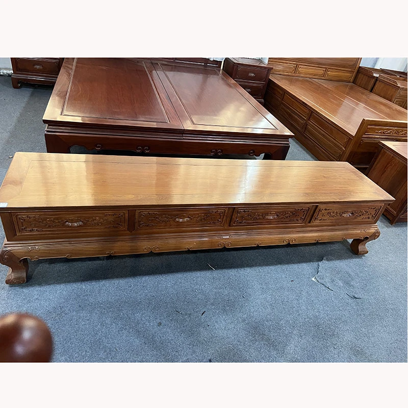 红木家具大红酸枝虎脚电视柜客厅新中式全实木仿古古典家具