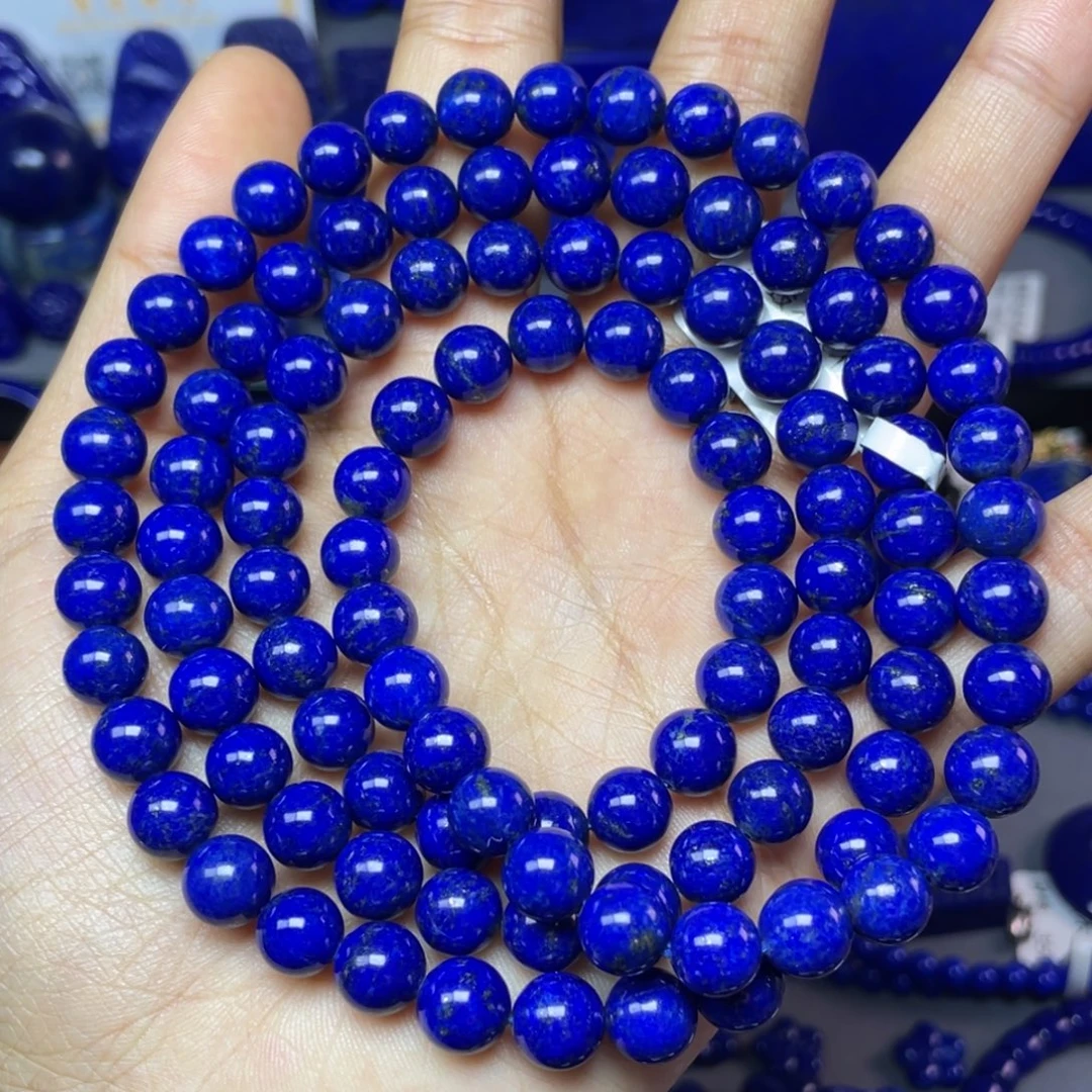 博***楹青金石未镶嵌8mm108项链