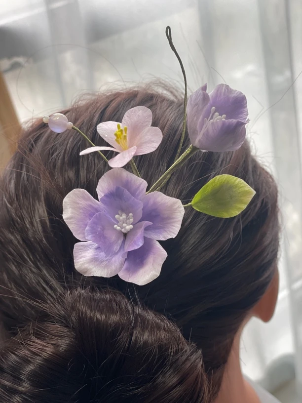 小小的古风发簪，如果烂漫有颜色一定是紫色，非遗传承文化
