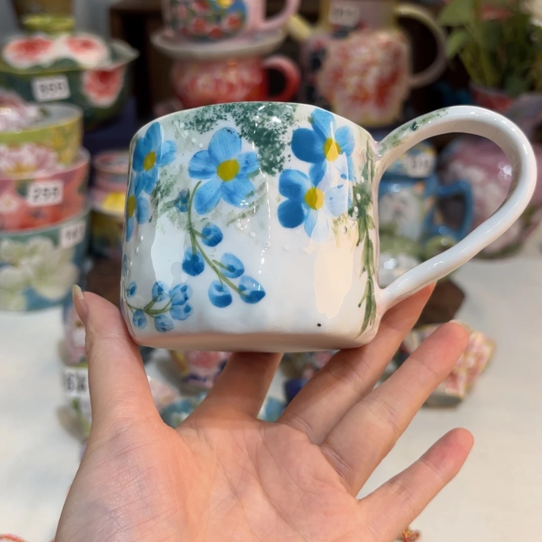 景德镇手绘高温釉下彩陶瓷茶具