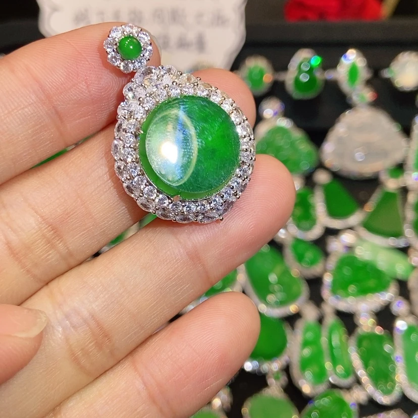 【闪购商品】翡翠未镶嵌颈饰天然翡翠